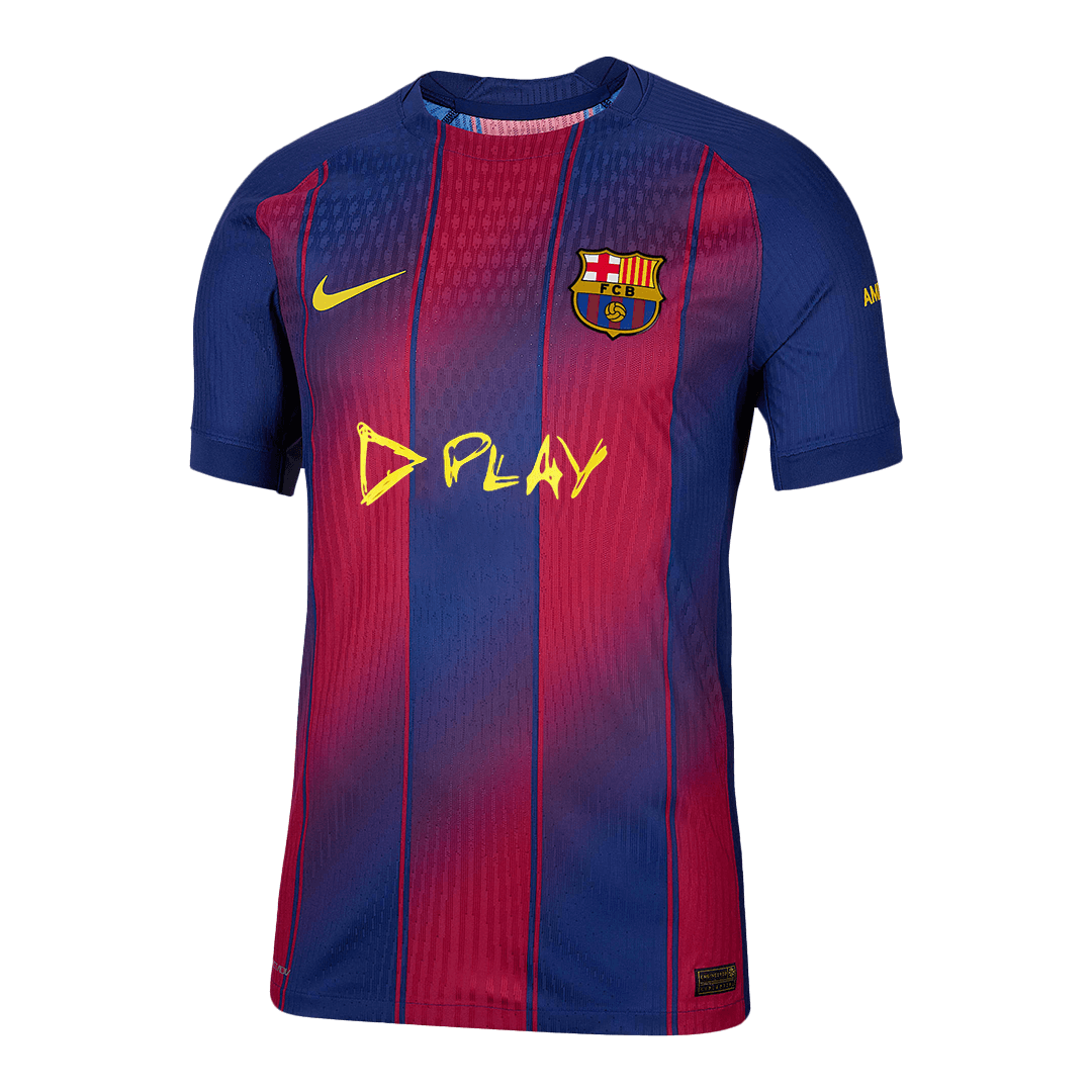 Authentic Barcelona X Ed Sheeran Home Soccer Jersey 25/26 Red&Blue