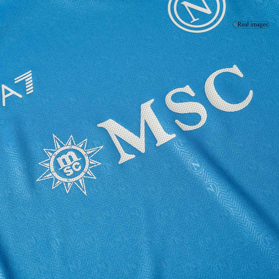 Napoli Heim-Fußballtrikot-Set 2024/25 für Kinder (Trikot + Shorts)