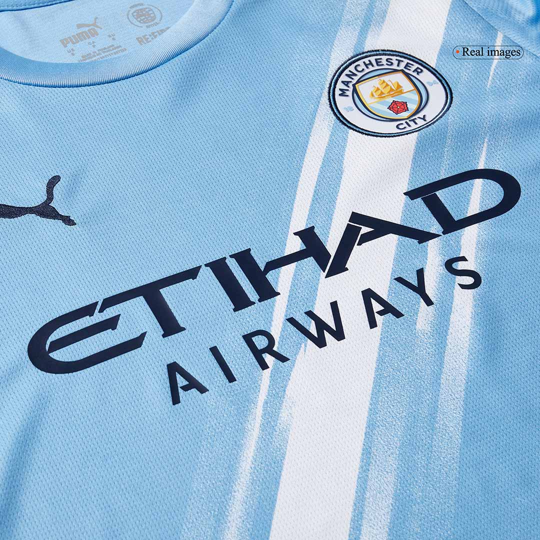 Manchester City Home Long Sleeve Soccer Jersey 2025/26 Blue