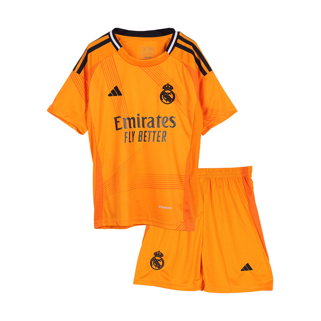 Maillot extérieur Real Madrid 2024/25 pour enfant (maillot + short)