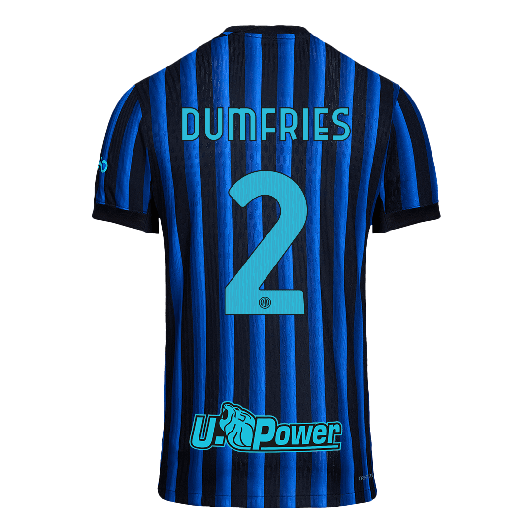 DUMFRIES #2 Authentic Inter Milan Home Soccer Jersey 2025/26 Blue&Black