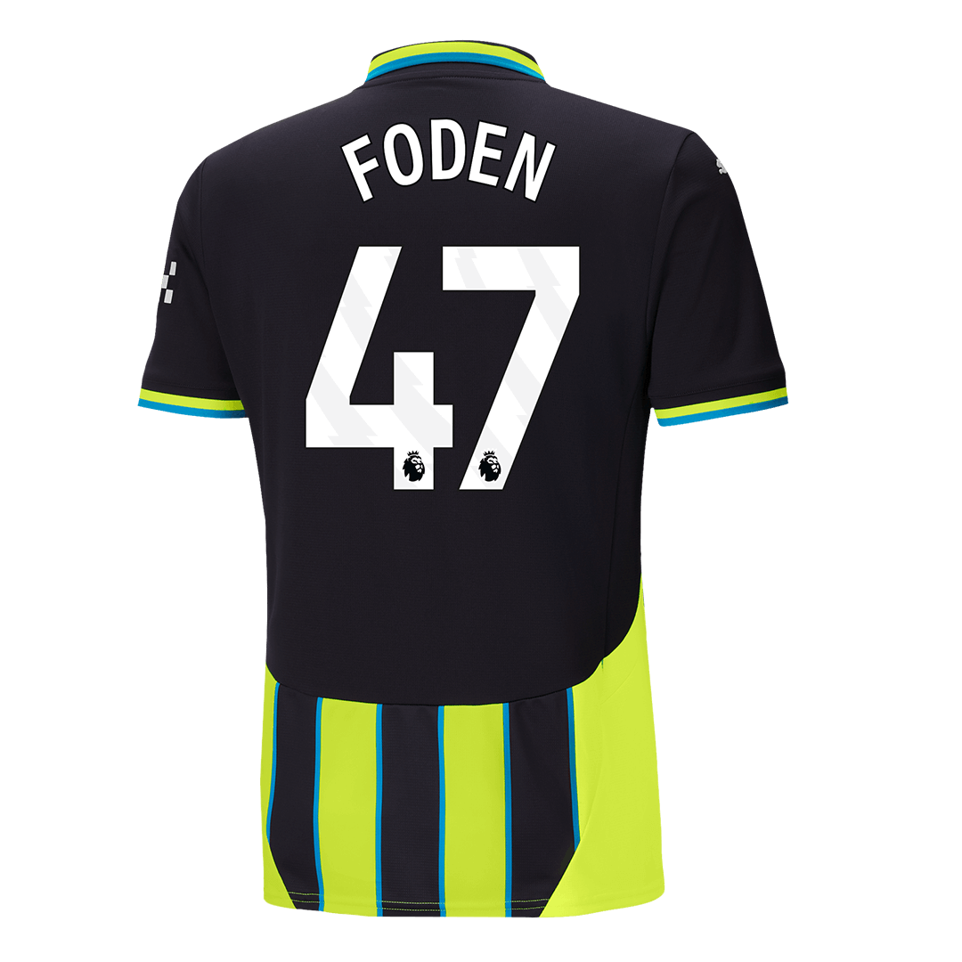 Maillot de football extérieur Manchester City FODEN #47 2024/25