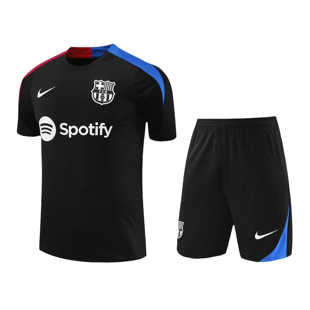 Barcelona Pre-Match Training Soccer Jersey Kit 2024/25 (Jersey+Shorts)