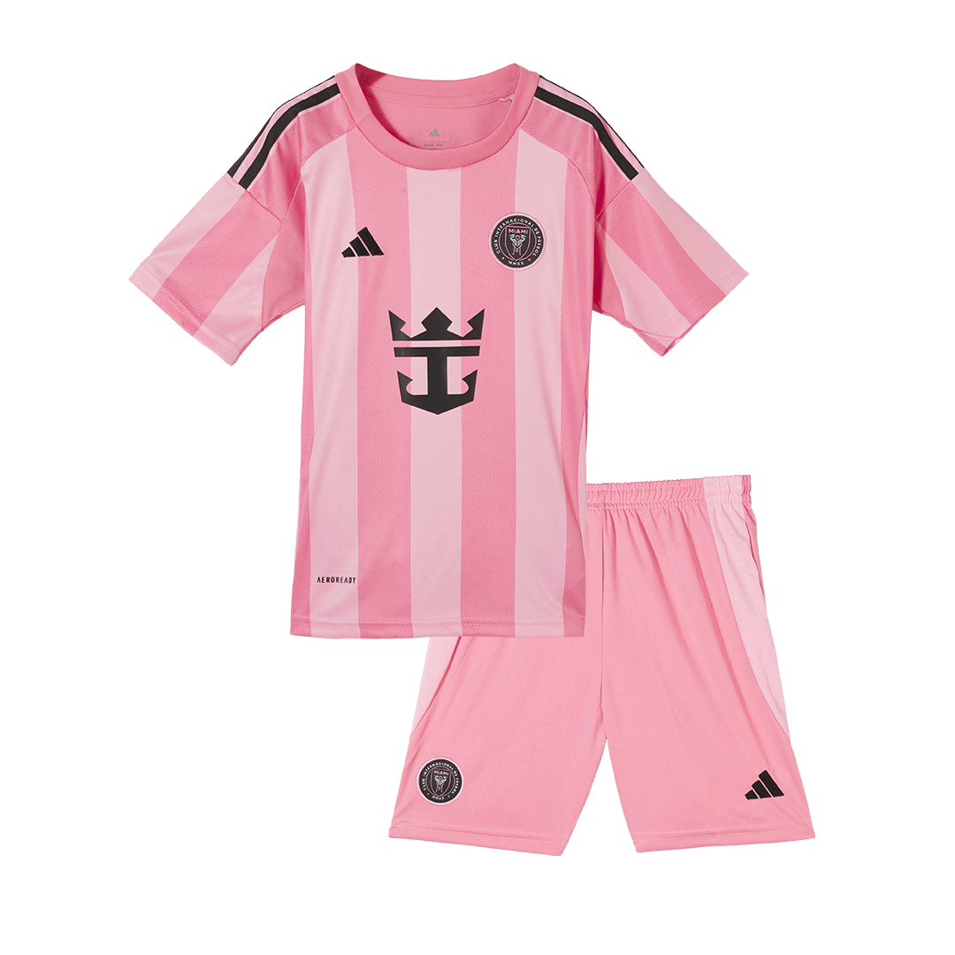 Inter Miami CF Heim-Fußballtrikot-Set 2025 für Kinder (Trikot + Shorts)