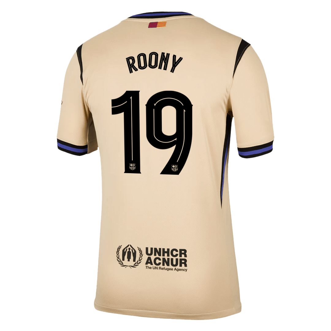 ROONY  #19 Barcelona Away Soccer Jersey 2025/26 Yellow - UCL