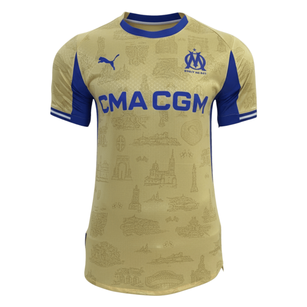 Player Version Marseille Fourth Soccer Jersey 25/26 Yellow