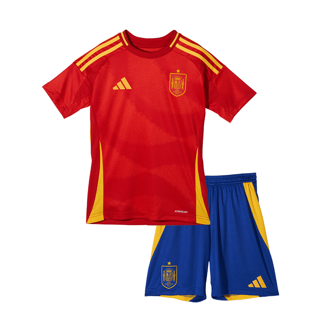 Maillot domicile Espagne EURO 2024 Enfant (Maillot + Short + Chaussettes)