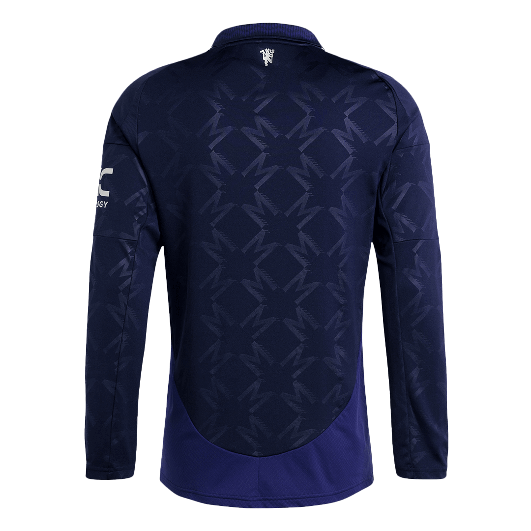 Manchester United Langarm-Auswärts-Fußballtrikot 2024/25