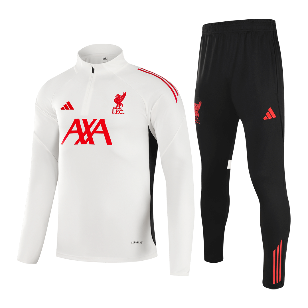 Liverpool Zipper Sweatshirt Kit(Top+Pants) 25/26 White
