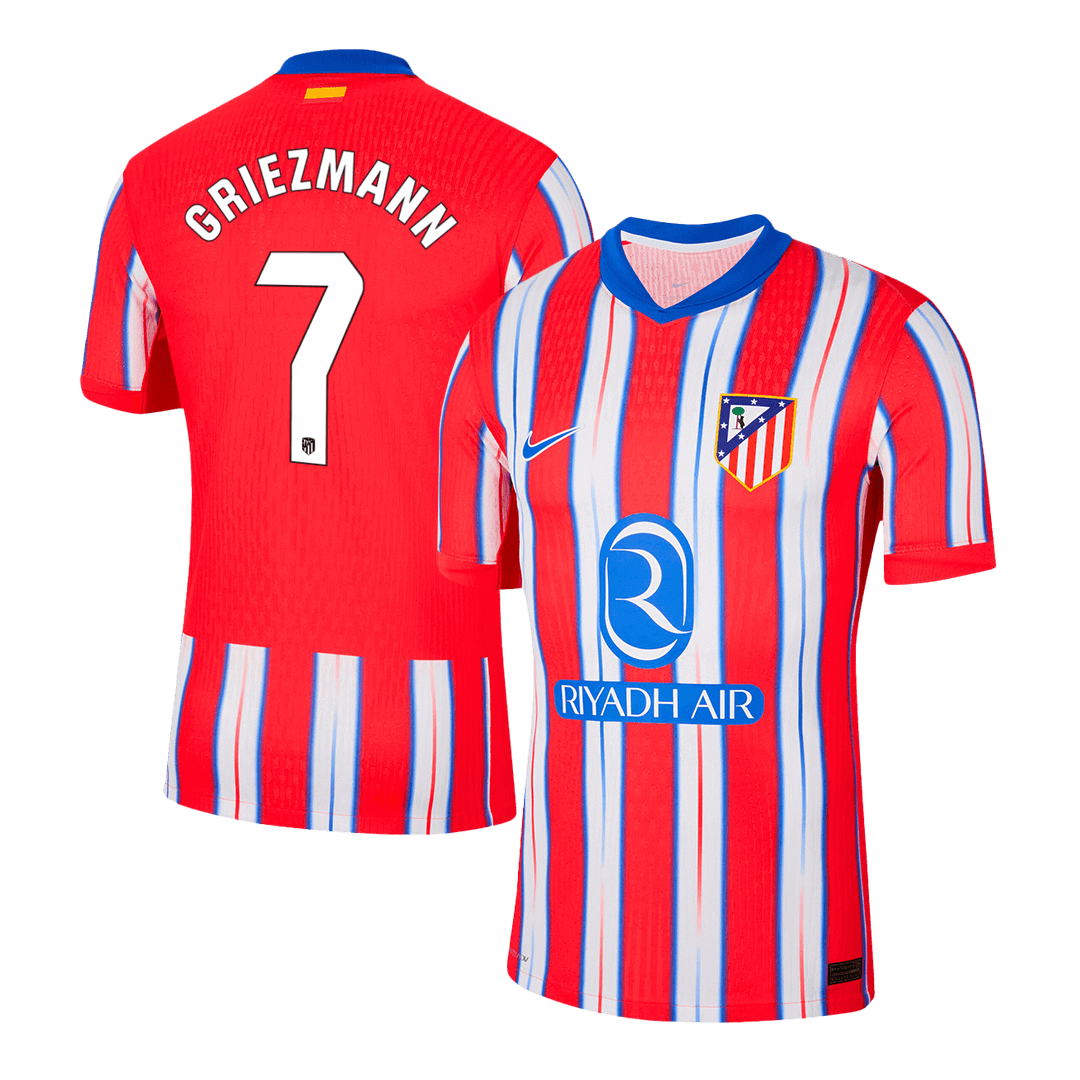 Atletico Madrid GRIEZMANN #7 Home Soccer Jersey Authentic 2024/25