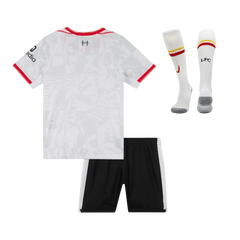 Liverpool Auswärts-Fußballtrikot-Set 2024/25 für Kinder (Trikot + Shorts + Socken)
