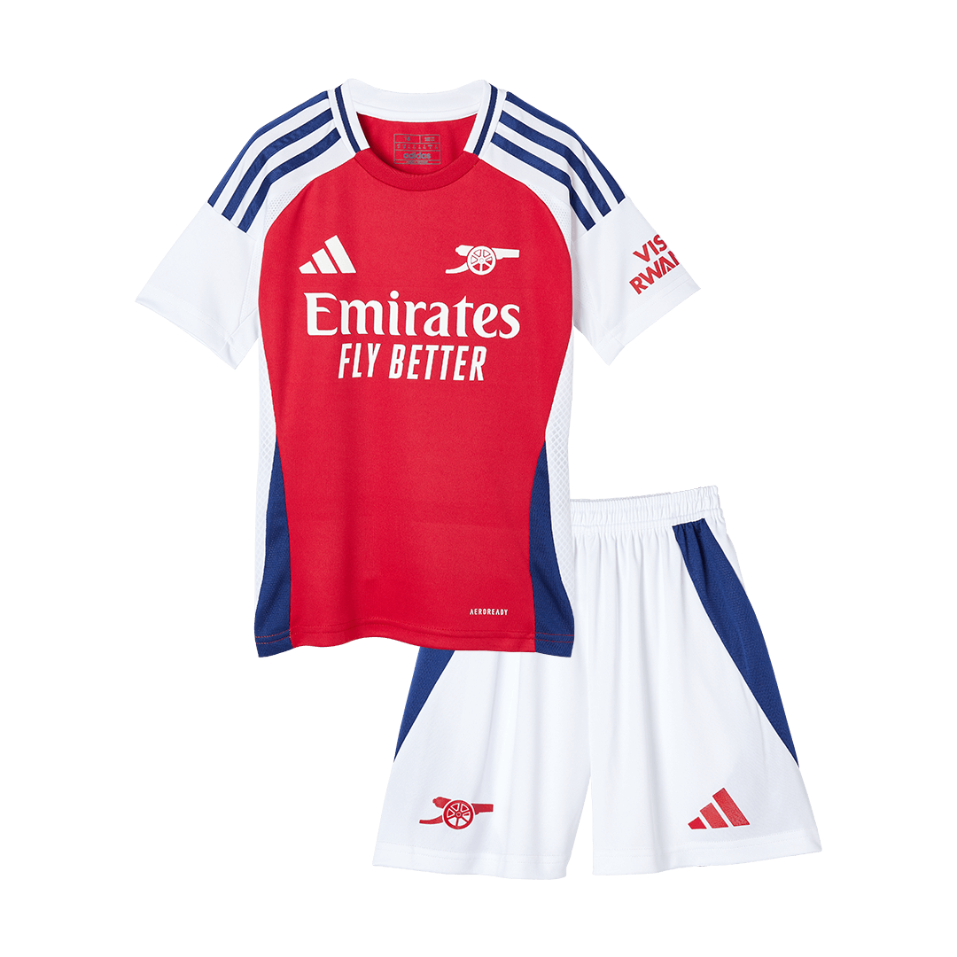 Maillot domicile Arsenal 2024/25 pour enfant (maillot, short, chaussettes)