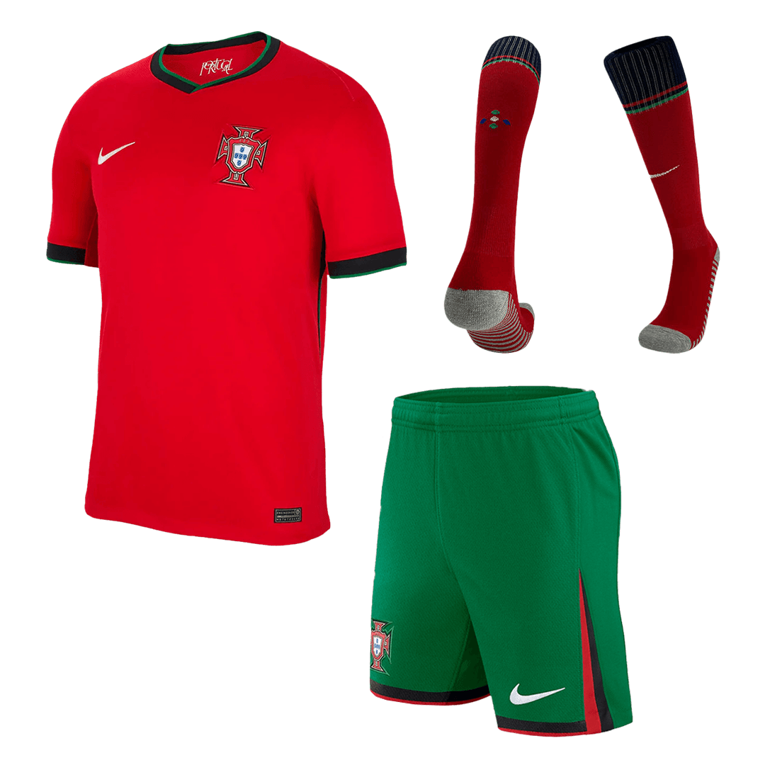 Portugal Heimtrikot-Set EURO 2024 (Trikot + Shorts + Socken)