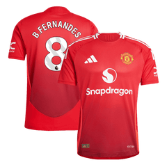 Manchester United B.FERNANDES #8 Home Soccer Jersey Authentic 2024/25