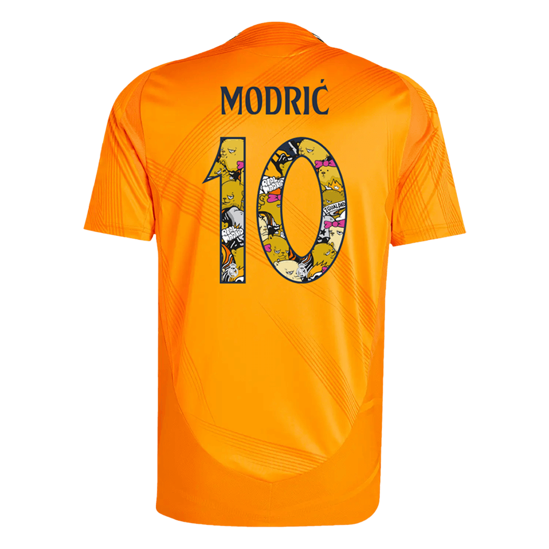 Real Madrid MODRIĆ #10 Away Jersey Authentic 2024/25 - Bear Champ Font