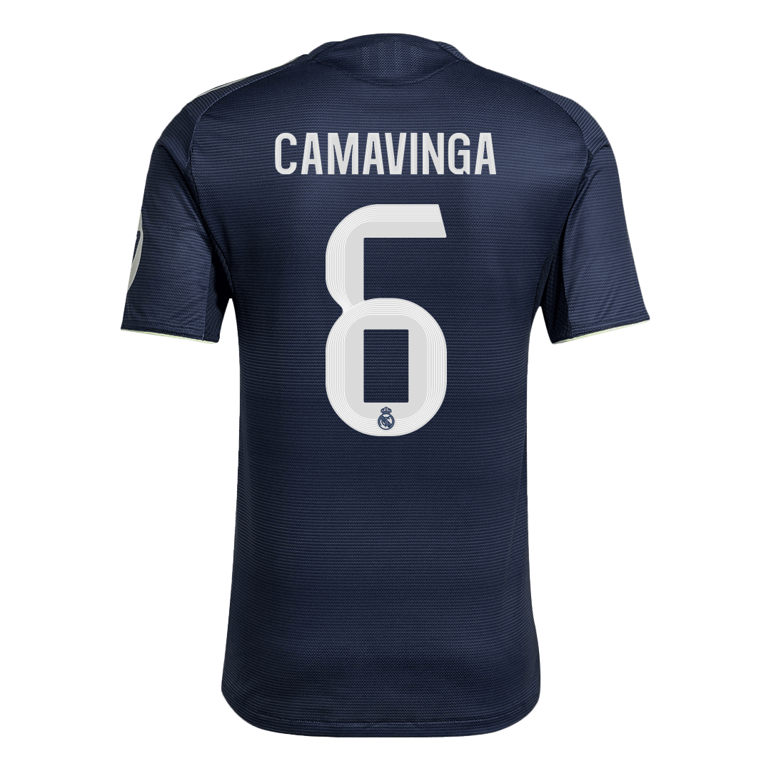 CAMAVINGA #6 Authentic Real Madrid Away Soccer Jersey 2025/26 Navy