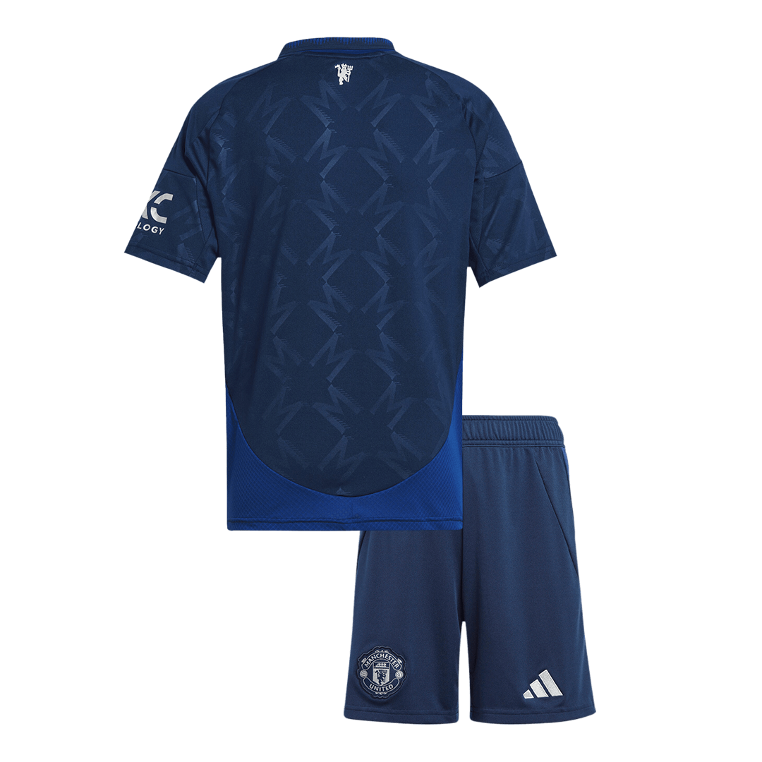 Manchester United Away Jersey Kit 2024/25 Kids(Jersey+Shorts)