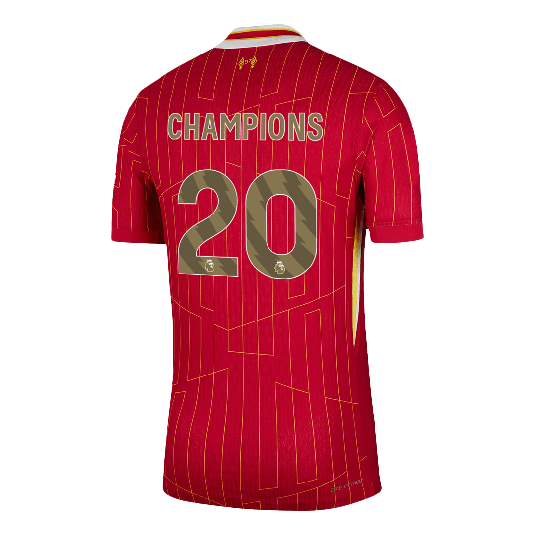 Liverpool CHAMPIONS #20 Home Soccer Jersey Authentic 2024/25