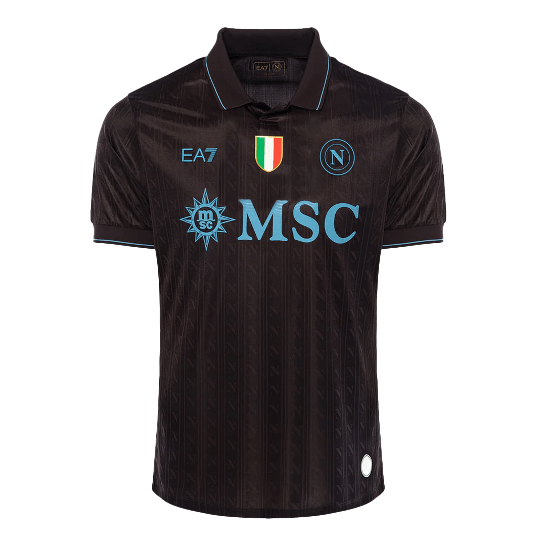 Authentic Napoli Third Away Soccer Jersey 25/26 Black