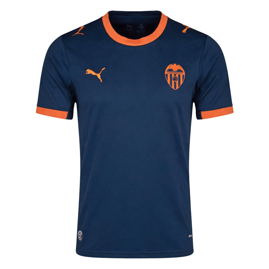 Men Fan Version Valencia Away Soccer Jersey 2026/27 Blue