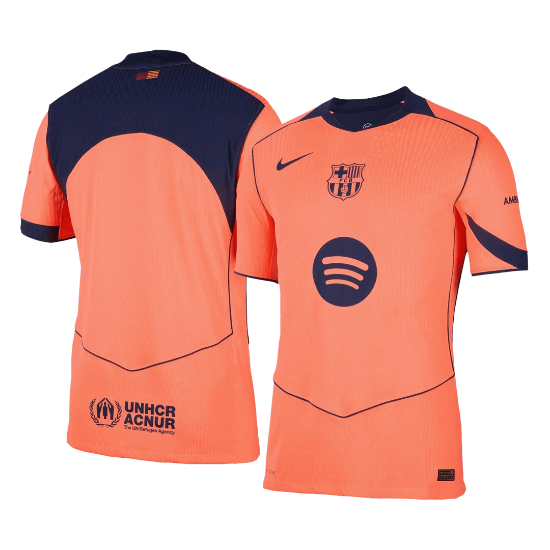Authentic Barcelona Third Away Soccer Jersey 25/26 Orange