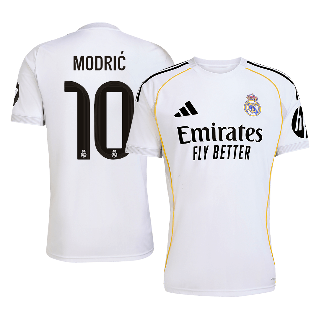 Maillot de football domicile Real Madrid MODRIĆ #10 2025/26