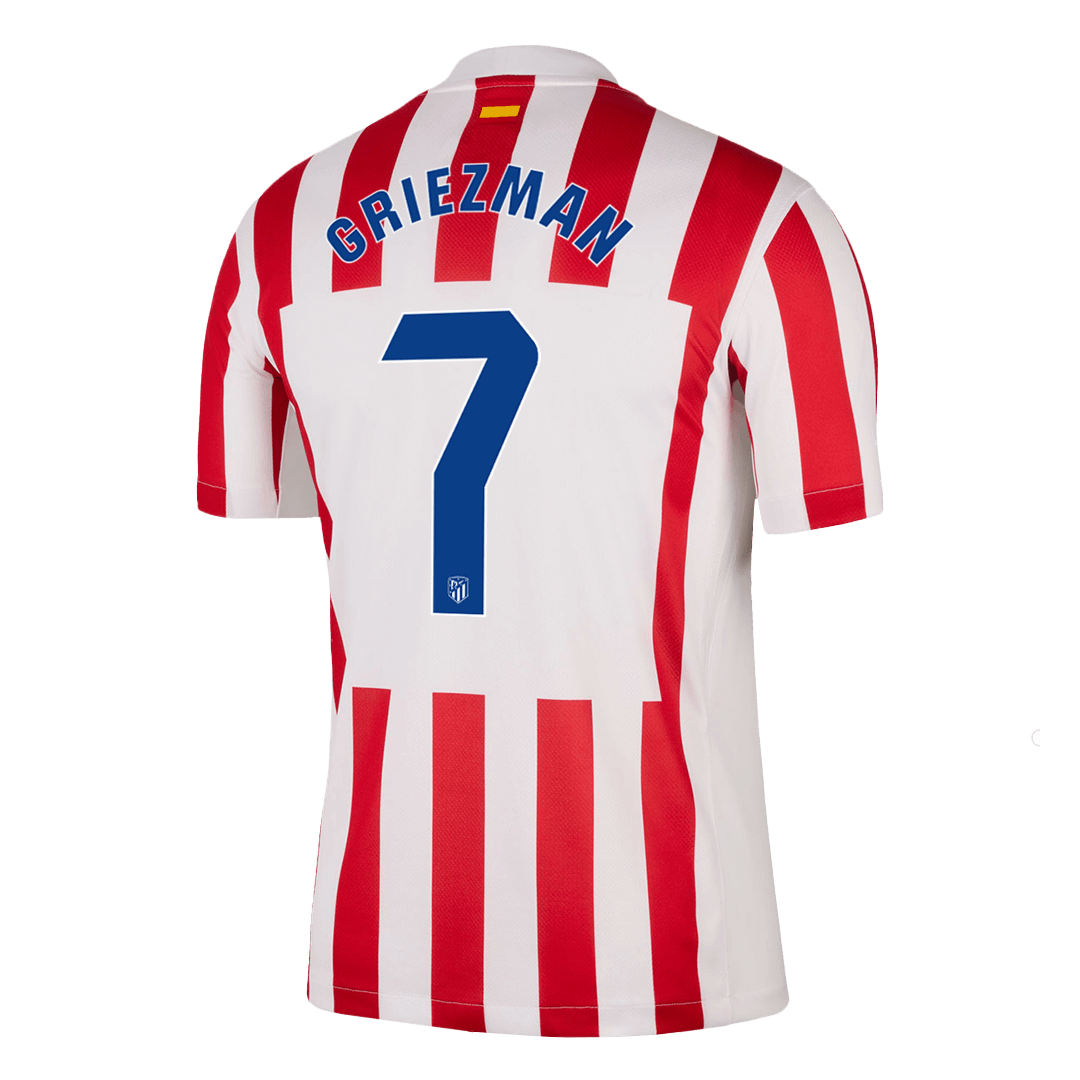 GRIEZMANN #7 Atletico Madrid Home Soccer Jersey 2025/26 Red&White