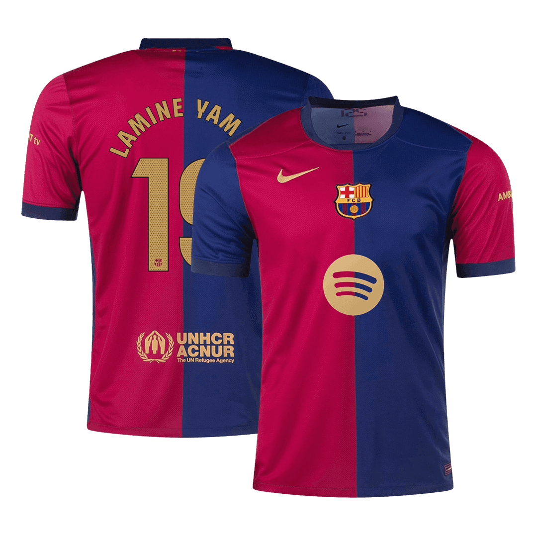 Maillot domicile Barcelone LAMINE YAMAL #19 2024/25 - Logo Spotify sans texte