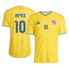 JAMES #10 Player Version Colombia Home Soccer Jersey World Cup 2026 Yellow