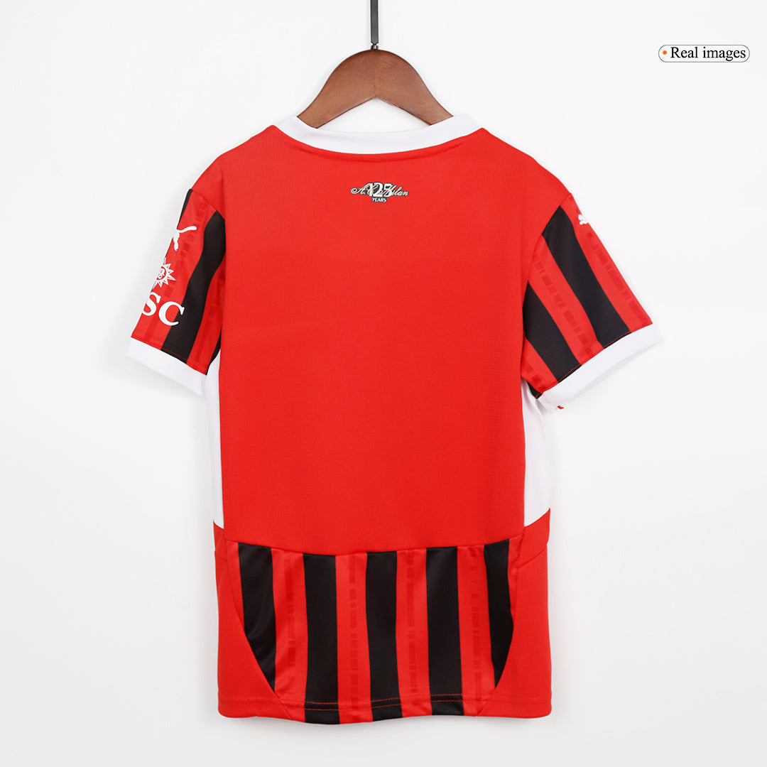 AC Milan Home Jersey Kit 2024/25 Kids(Jersey+Shorts)