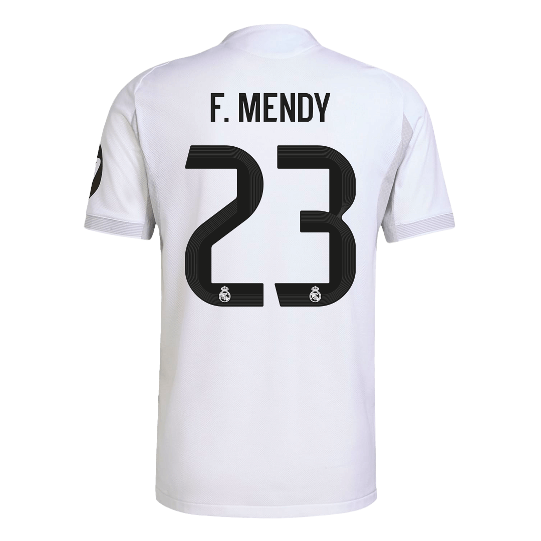 F.MENDY #23 Authentic Real Madrid Home Soccer Jersey 2025/26 White