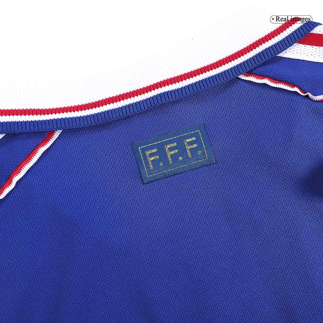 France ZIDANE #10 Home Soccer Jersey Retro 1998