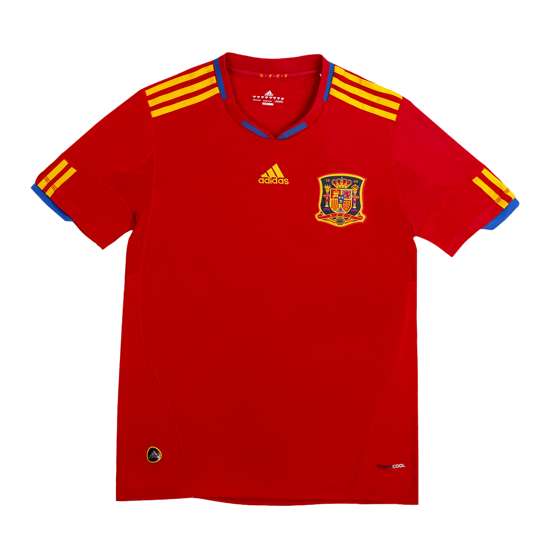 Spain Home Soccer Jersey Retro 2010