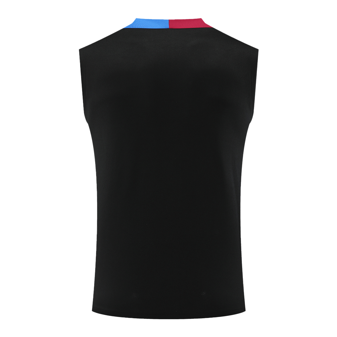 Barcelona Pre-Match Sleeveless Training Soccer Jersey 2024/25 - Black