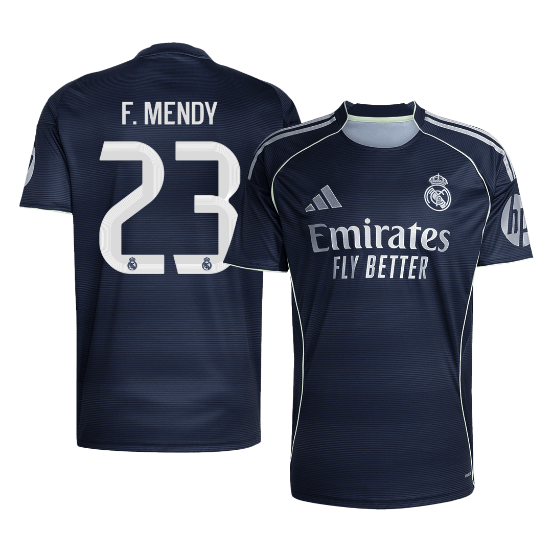 F.MENDY #23 Real Madrid Away Soccer Jersey 2025/26 Navy