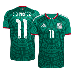 S.GIMENEZ#11 Mexico Home Soccer Jersey World Cup 2026 Green