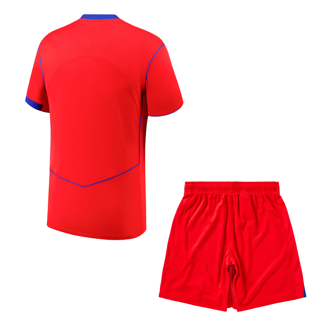 PSG Third Away Soccer Jersey Kit(Jersey+Shorts) 2025/26  Red