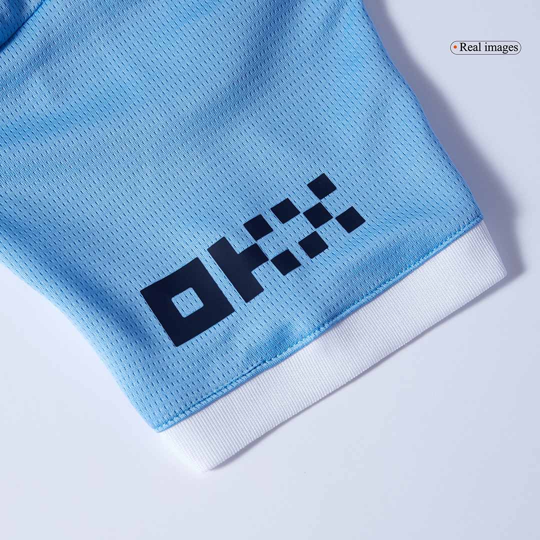 Manchester City Heim-Fußballtrikot-Set 2025/26 für Kinder (Trikot + Shorts)