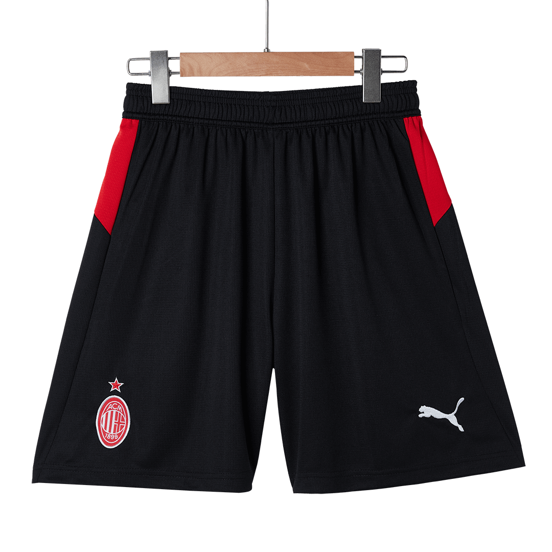 AC Milan Home Soccer Jersey Kit(Jersey+Shorts) 2025/26 Red&Black