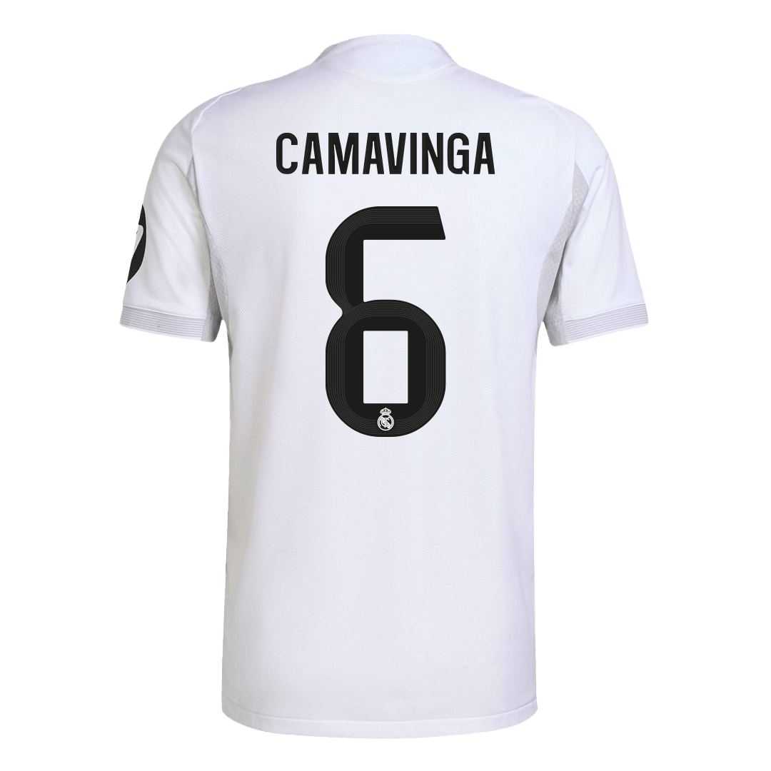 CAMAVINGA #6 Authentic Real Madrid Home Soccer Jersey 2025/26 White