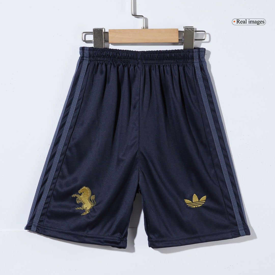 Juventus Auswärts-Fußballtrikot-Set 2024/25 für Kinder (Trikot + Shorts + Socken)