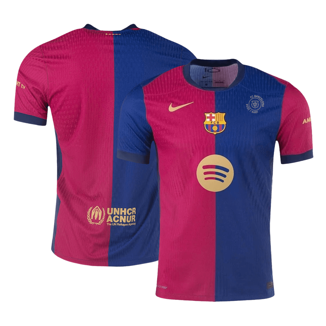 Barcelona Home Soccer Jersey Authentic 2024/25 - 125th Anniversary(Spotify Logo Without Text)
