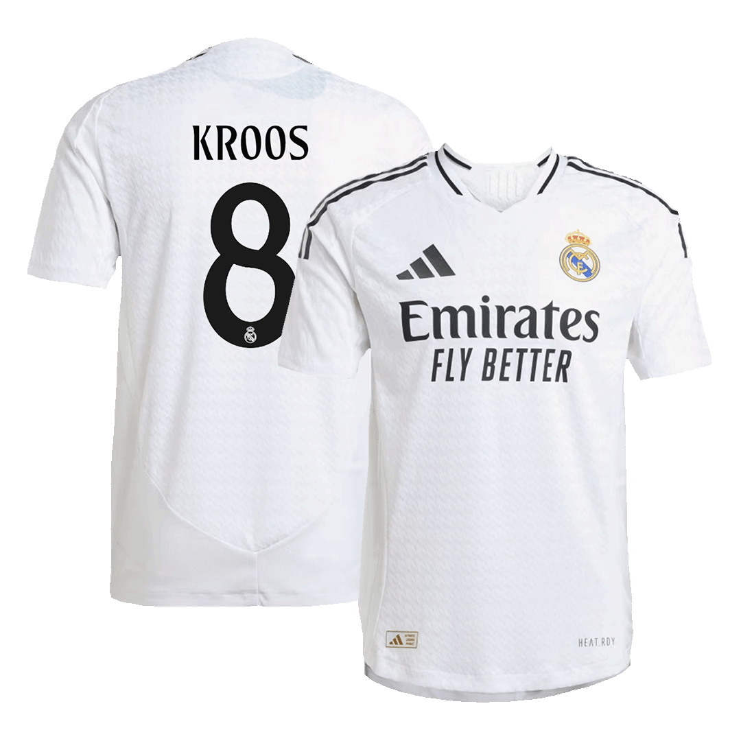 Real Madrid KROOS #8 Home Jersey Authentic