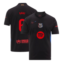 Barcelona GAVI #6 Away Soccer Jersey 2024/25- Spotify Logo Without Text