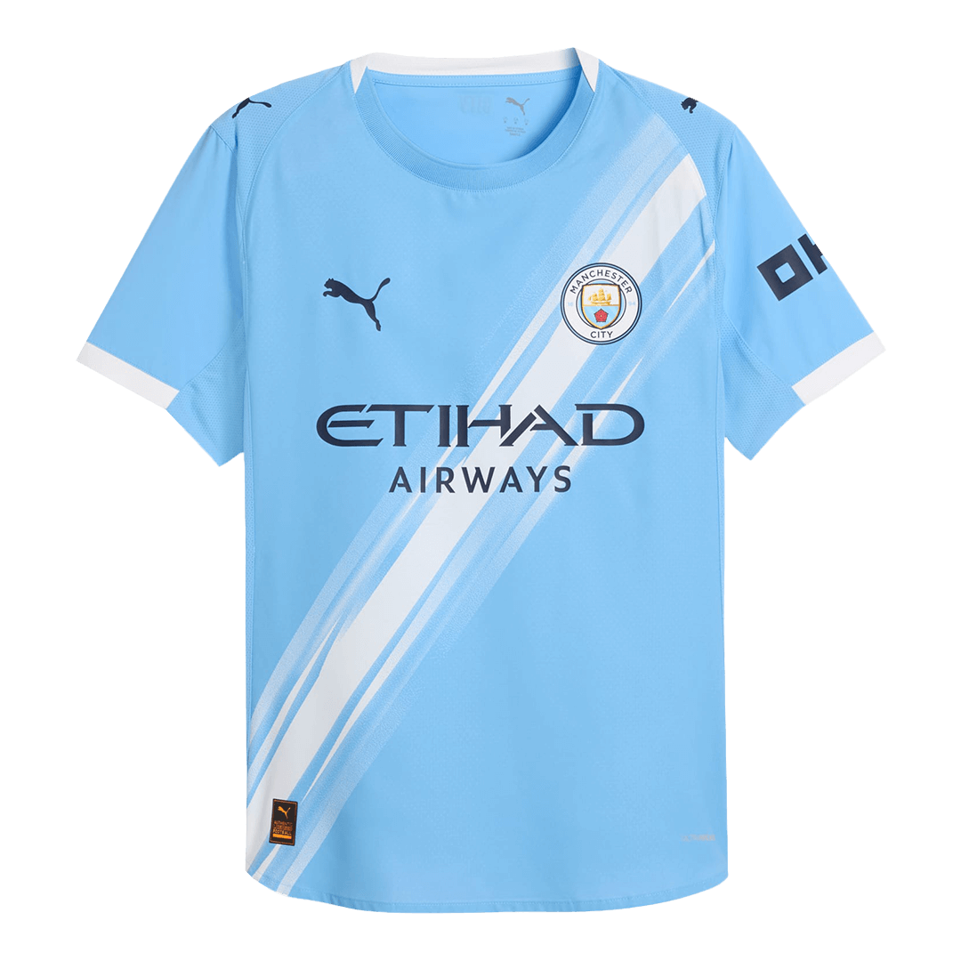 RODRIGO #16 Authentic Manchester City Home Soccer Jersey 2025/26 Blue - Club World Cup
