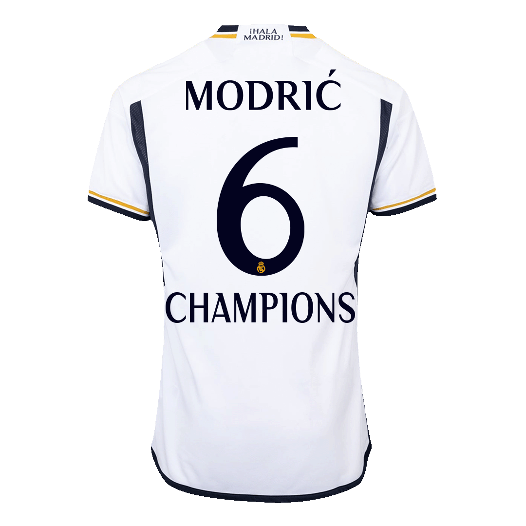 Real Madrid MODRIĆ #6 CHAMPIONS Home Jersey Authentic 2023/24