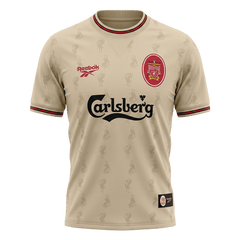 Retro 96/97 Liverpool Away Soccer Jersey Yellow