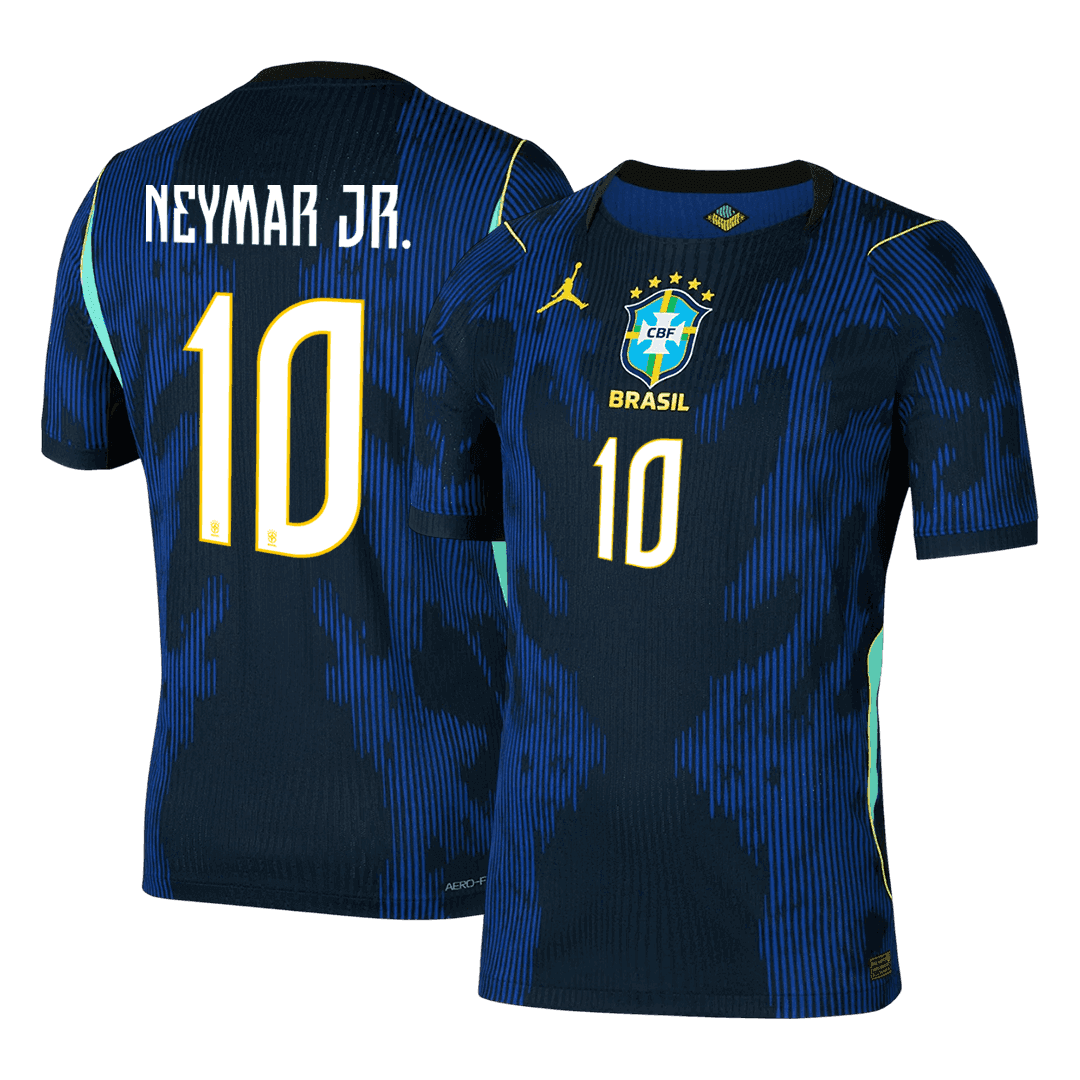 NEYMAR JR. #10 Player Version Brazil Away Soccer Jersey World Cup 2026 Navy