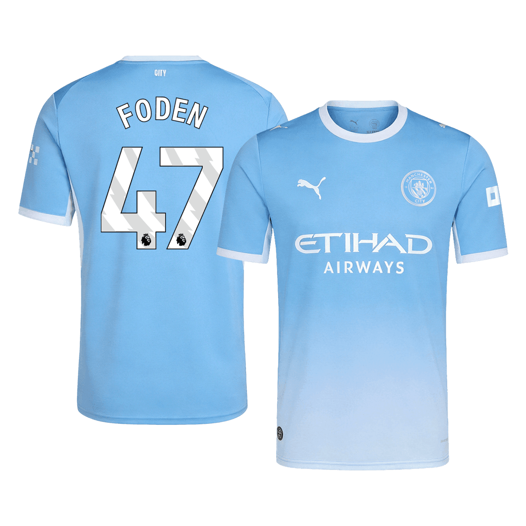 FODEN #47 Manchester City Home Soccer Jersey 26/27 Blue