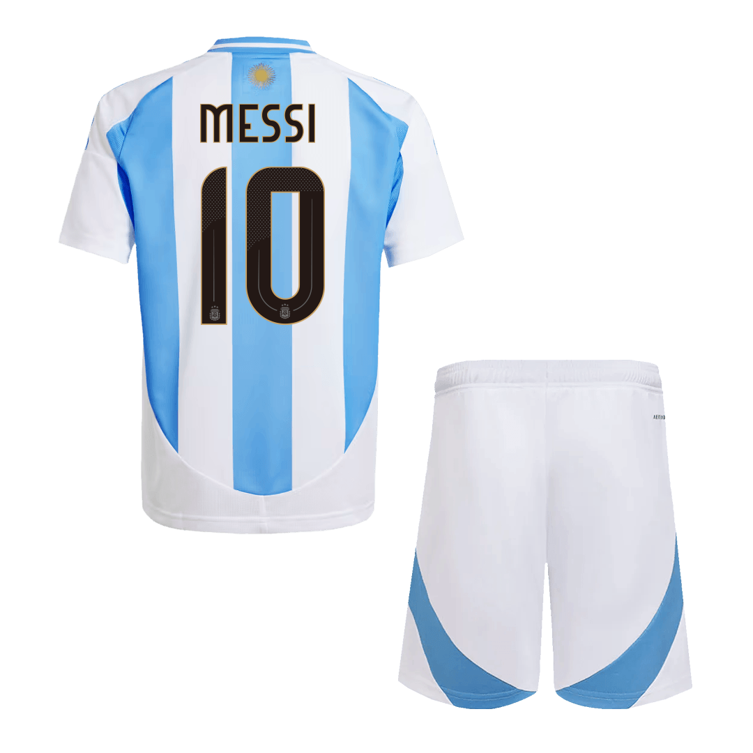Maillot Argentine Messi #10 Junior Domicile 2024 (Maillot + Short)